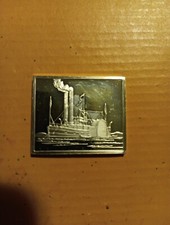 Scarce Silver Coin Bar - U.S.S. Lexington  - Six Wheel River Gunboat - 27 grams 80.64 per troy oz