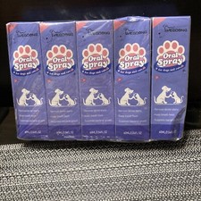  5x Pet Oral Cleanse Spray Dogs Cats Teeth Clean Fresh Breath 60ML 2.04Oz NEW 