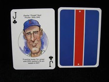 Charley Root  Chicago Cubs "Jack of Clubs" Hero Decks Playing Card