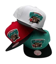Mitchell & Ness Vancouver Grizzlies Core Basic HWC Adjustable Snapback Hat Cap