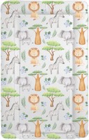 Baby Changing Mat Travel, Table or Wedge Mat - Waterproof - Animal Safari Pastel