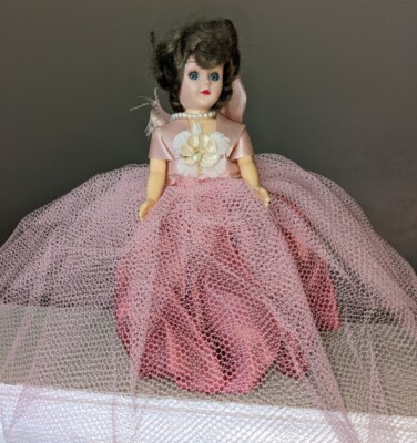 antique doll　ダスティピンク Vintage Rubber Face Doll Pink Kitty Cat (B393) - 2000toys Antique Mall