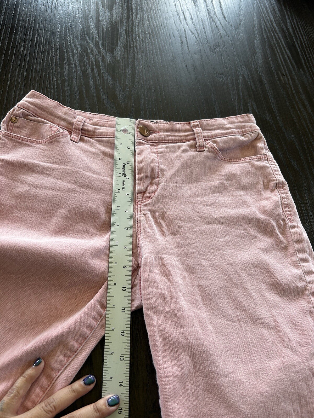 Gloria Vanderbilt Women’s Short Bermudas Stretch Mid Rise Size 4 Pink Blush thumbnail 9