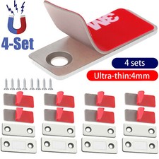 4Pcs Strong Magnetic Catch Latch Ultra Thin For Door Cabinet Cupboard Closer US