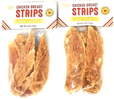 2 X Trader Joe’s Chicken Breast Strips Dog Treats 4 oz ea