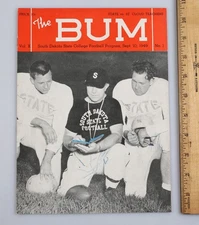 Vintage 1949 South Dakota State vs St. Cloud Teachers Bum Football Program