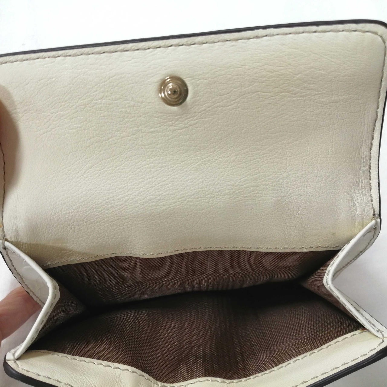 Macadam Pattern Folded Wallet Celine Model White … - image 11