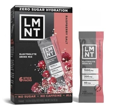 LMNT Zero Sugar Electrolyte Drink Mix - Raspberry - 6ct