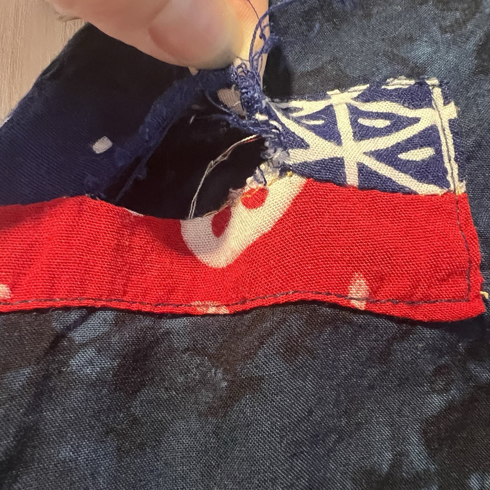 THEO Multi Color Patchwork 4 Button Vest VTG Art … - image 8