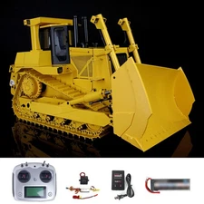 DXR2 1/14 Metal RC Hydraulic Bulldozer Radio Control Dozer RTR Light Battery
