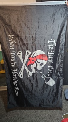 TIME FLYS WHEN YOUR HAVING RUM 3 X 5 FLAG banner FL680 NEW 3x5 pirate flags 3X5