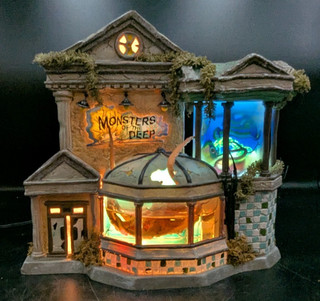 Dept 56 Monsters Of The Deep Halloween Village Lighted House 2007 RARE #799936