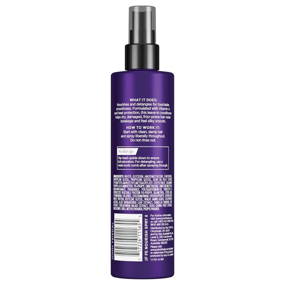 Acondicionador nutritivo diario John Frieda Frizz Ease, acondicionador sin enjuague para Foto 2 de 4