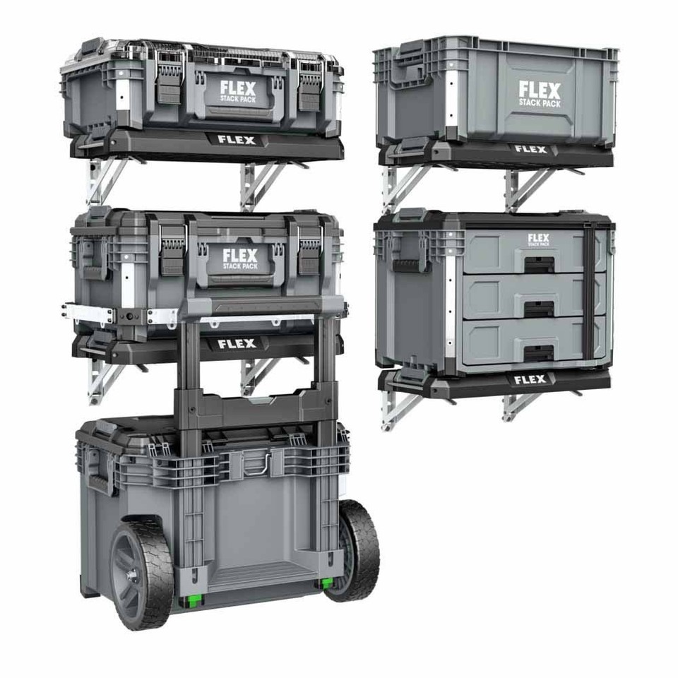 Flex FS1104 Stack Pack Crate Tool Storage | eBay