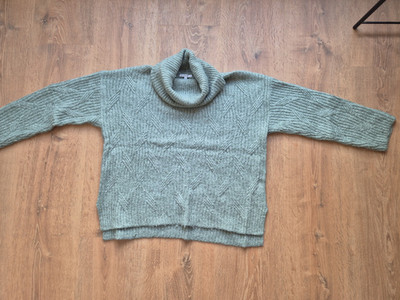 Opus Wollpullover Rollkragenpullover Damen Größe M Mint Grün