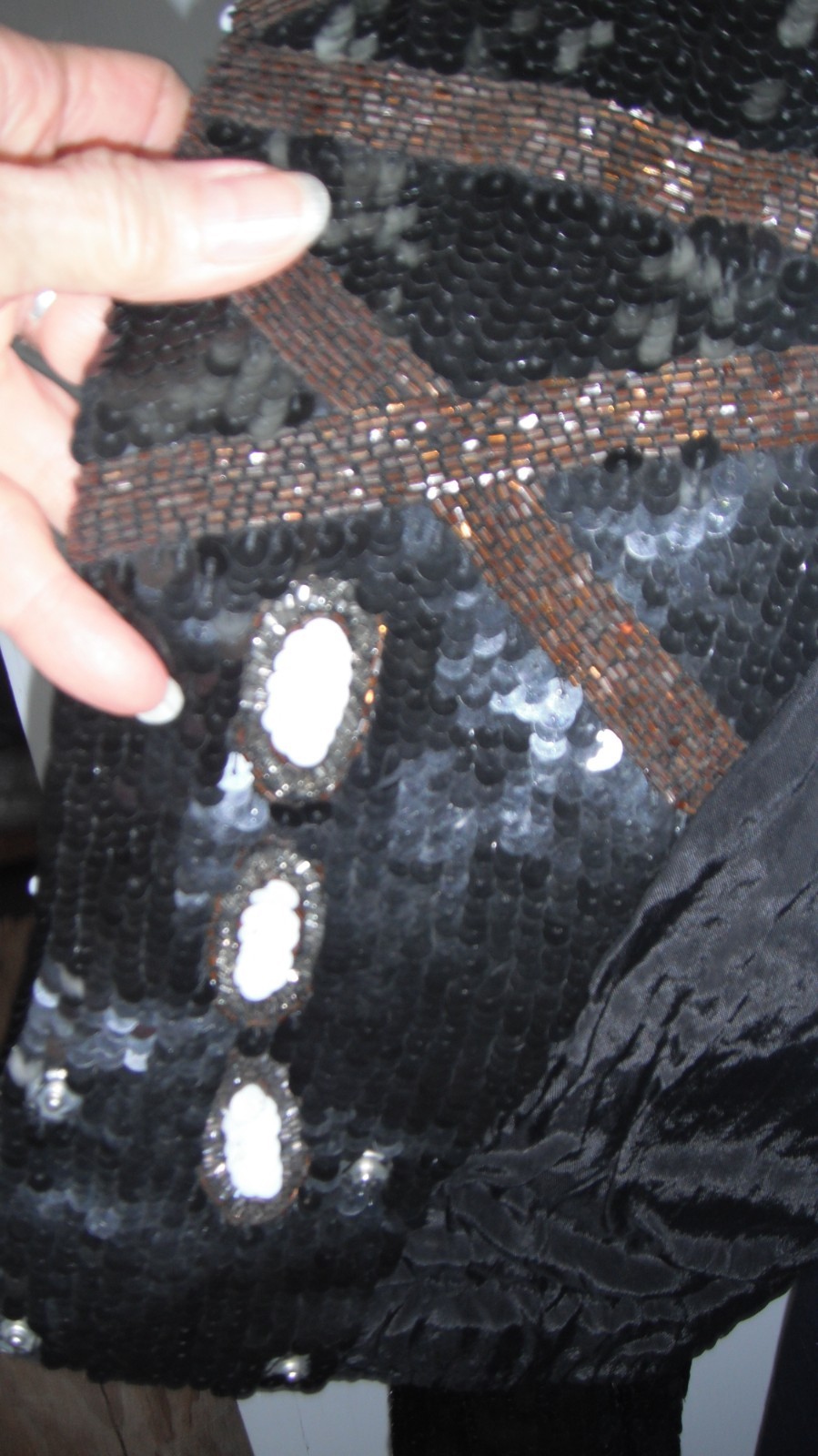 Sequin Jacket Nautical Theme Size Large - image 5