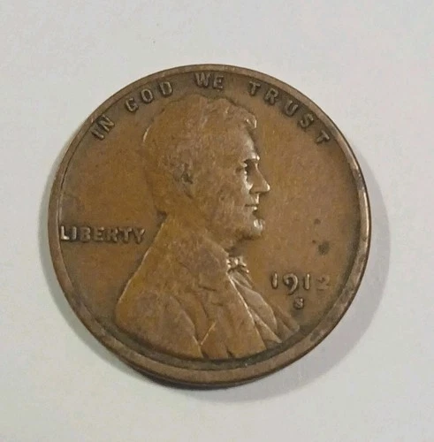 1912-S Lincoln Wheat Cent San Francisco Mint Fine