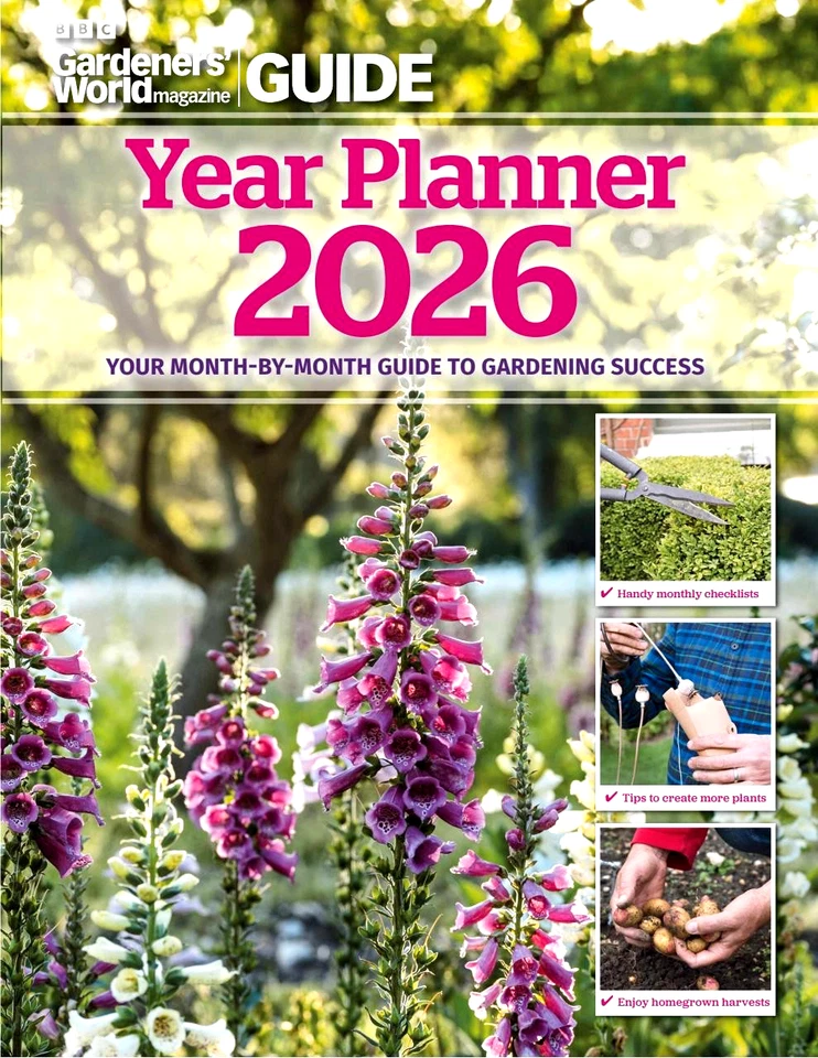 BBC GARDENERS WORLD MAGAZINE GUIDE ~ 2026 YEAR PLANNER ~ NEW ~