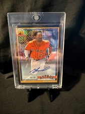 2026 TOPPS SERIES 1 - JOSE ALTUVE ON CARD AUTO #91C-17 BLACK MOJO /10