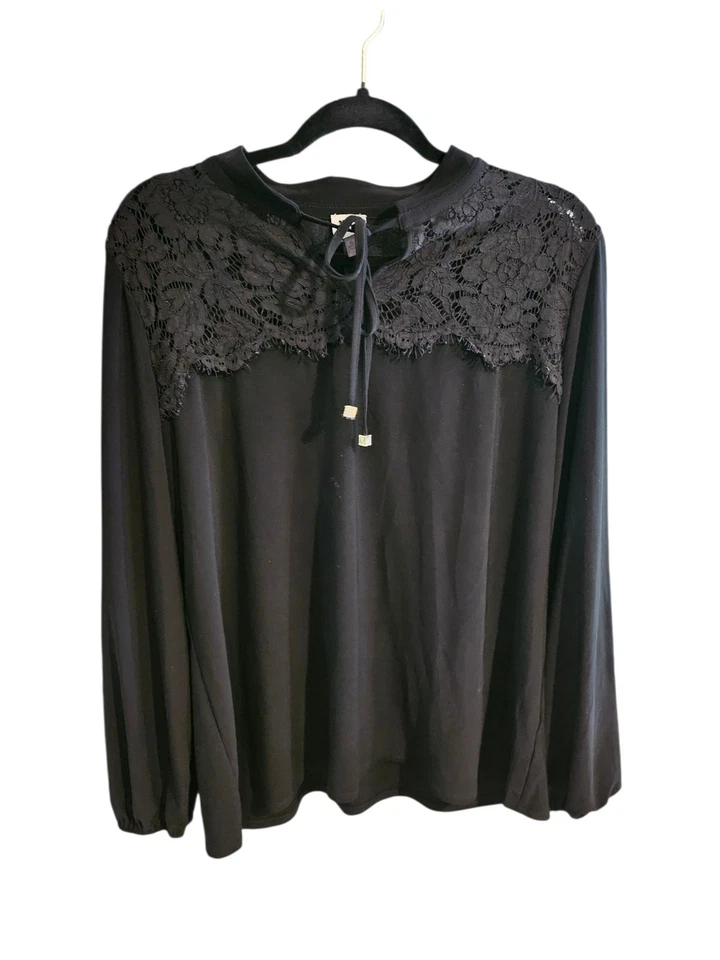 Anne Klein Lace Accent Top