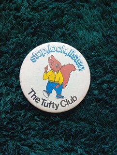 Vintage The Tufty Club Pin Badge