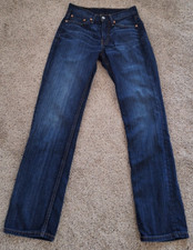 Levi  s 514 Jeans Mens SZ 27x32 Dark Wash Low Rise 100 Cotton Actual 27x31