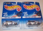 2 1998 Vintage Hot Wheels #637 First Editions 1/40 ESCORT RALLY White JE4L2