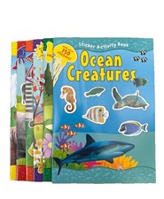 Sticker Activity Books. Set 6 with over 100 Stickers per Book