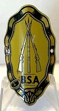 nice original vintage BSA bicycle Head Badge British Small Arms