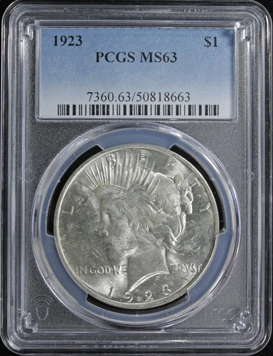 1923 Peace Silver Dollar PCGS MS63 (2431531)