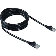 Belkin International Inc A3L980-20-Blk Cable Cat6 Utp Rj45M/M 20 Blk Patch