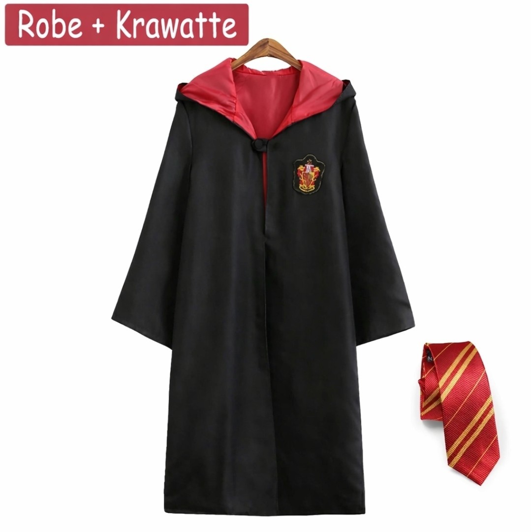 Disfraz Harry Potter túnica abrigo capa corbata Gryffindor Slytherin Ravenclaw