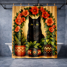 Blue Wave Design Shower Curtain 72x72 Ocean Theme Bath Decor