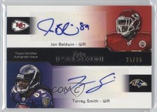 2011 Topps Precision Dual 25/25 Jonathan Baldwin Torrey Smith #PCDA-BS Auto 0af