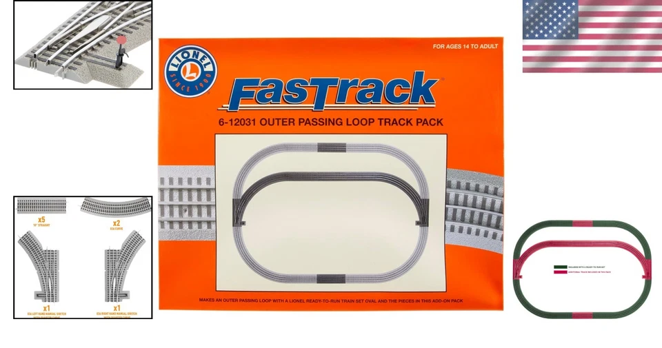 FasTrack Electric O Gauge Loop Add-on Pack - Image 2 of 4