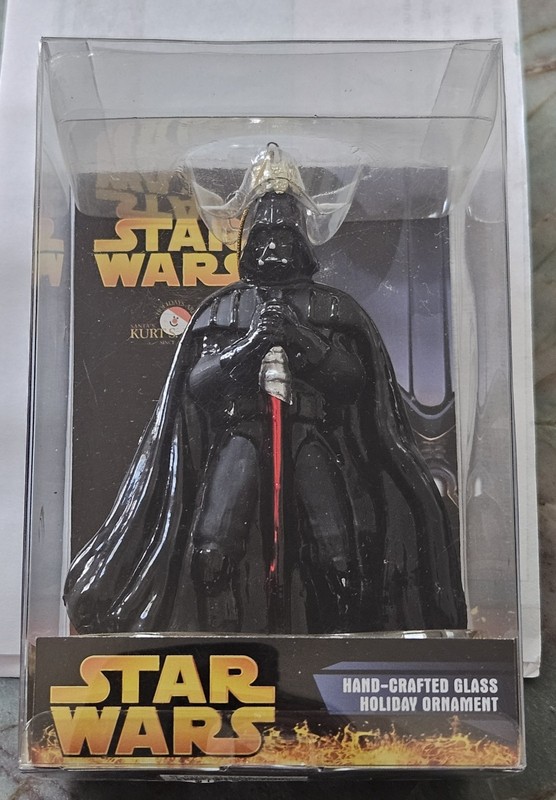 2005 KURT S ADLER STAR WARS DARTH VADER HAND CRAFTED GLASS HOLIDAY ORNAMENT 