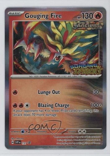 Gouging Fire (SSP Prerelease) Pokémon Scarlet & Violet Black Star Promo #151