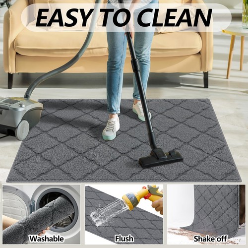 Indoor Doormat, Front Door Mat 20"x32" Absorbent Rubber Backing Non Slip Door... - Picture 6 of 6