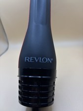 Revlon Electric Hot Air Brush Dryer, Black/Red Round Styling Tool Plastic