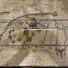 Craft Lot Of Vintage Costume Jewelry Singles Broken Missing Stones