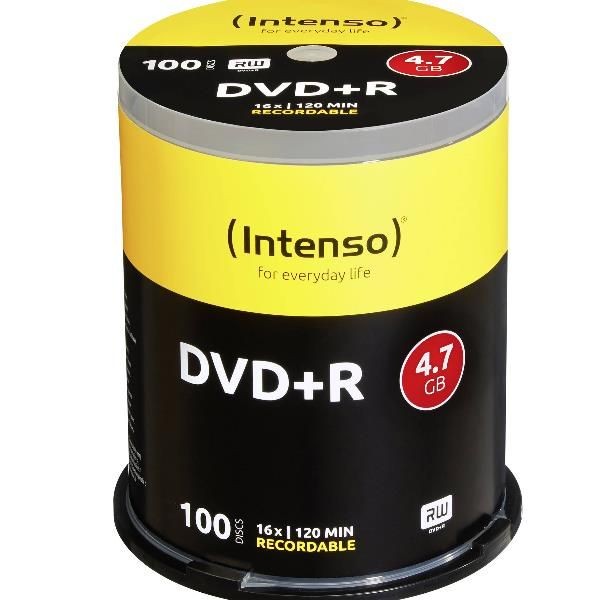 Intenso Dvd+R, Velocità 16X, 100 Fusi (100X), Disco Ottico - Immagine 2