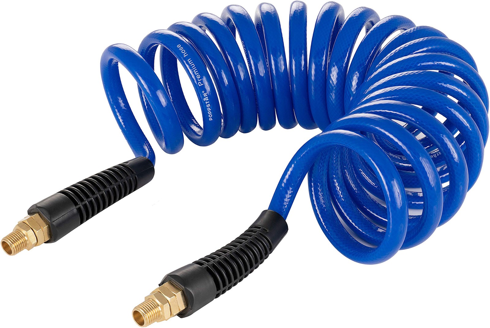 Tuyau spiralé à air comprimé 5m de diamètre 8x12mm avec ressort de protection