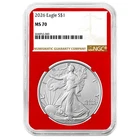 2026 $1 1-oz American Silver Eagle NGC MS70 Brown Label Red Core