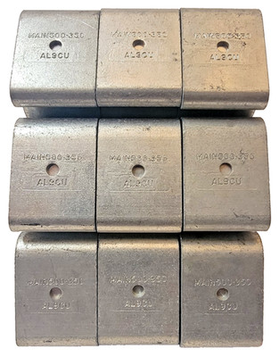 Ilsco (x9) GTA 500-500 Grounding Connectors AL9CU Mechanical Lug Main 500-350