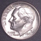 1982-D Roosevelt Dime 10C Brilliant Uncirculated BU Denver Mint Coin