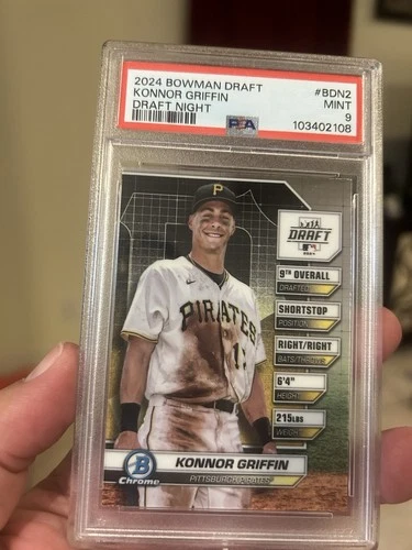 2024 Bowman Draft Konnor Griffin Draft Night PSA 9 Mint