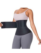 FeelinGirl Waist Trainer for Women Sauna Belt Tummy Wrap Plus Size Snatch Me Up
