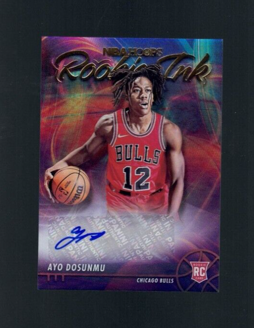 AYO DOSUNMU 2021 22 PANINI HOOPS RC ROOKIE INK AUTO CHICAGO BULLS