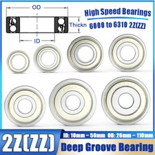 6000 6310 2Z ZZ Bearings Precision High Speed Bearings Deep Groove Ball Bearing