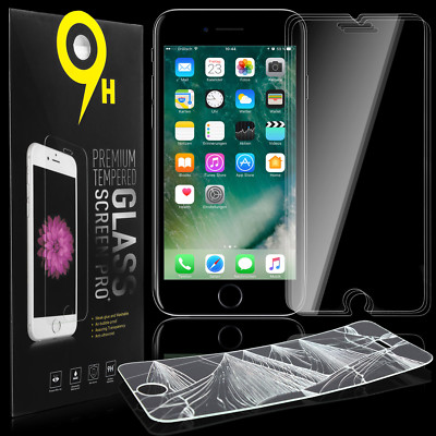 3x iPhone 8 Plus 5,5'' Panzerfolie aus echt Glas Schutzglas 9H Panzerfolie